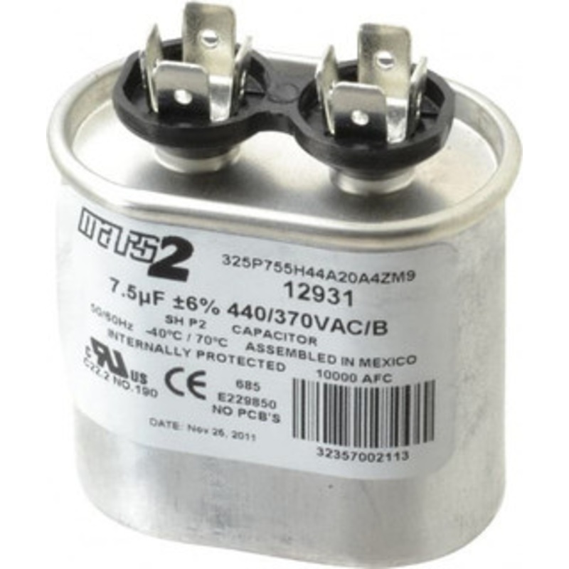 Value Collection 7-1/2 Microfarad Motor Capacitor 440 Volts, 2-5/8 High 12931 - 08687261