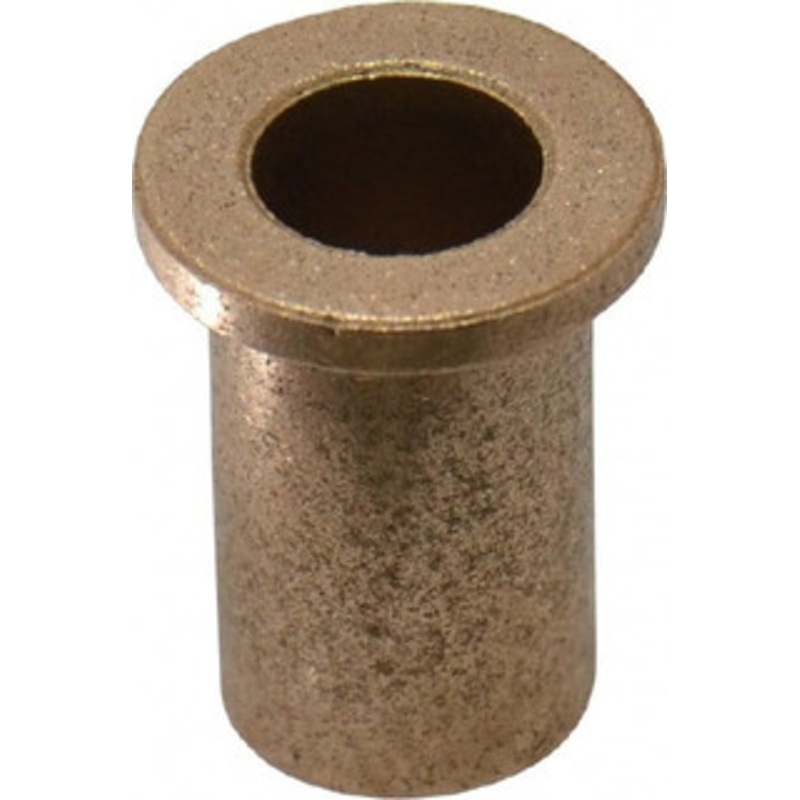Boston Gear 3/8 Inside x 1/2 Outside Diam, Oil Impregnated Bronze Sleeve Bearing 11/16 Flange Outside Diam, 3/32 Flange Thickness, 7/8 OAL 69195 - 06454540