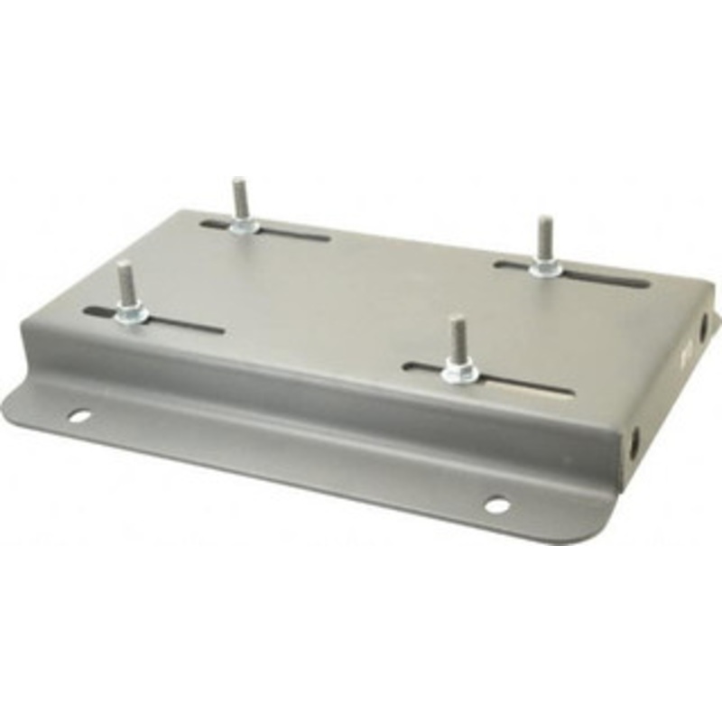Made in USA 3/8 Bolt Steel Rigid Fixed Base Motor Base Adjusting Single Screw, 213T NEMA Frame 213 - 35439009