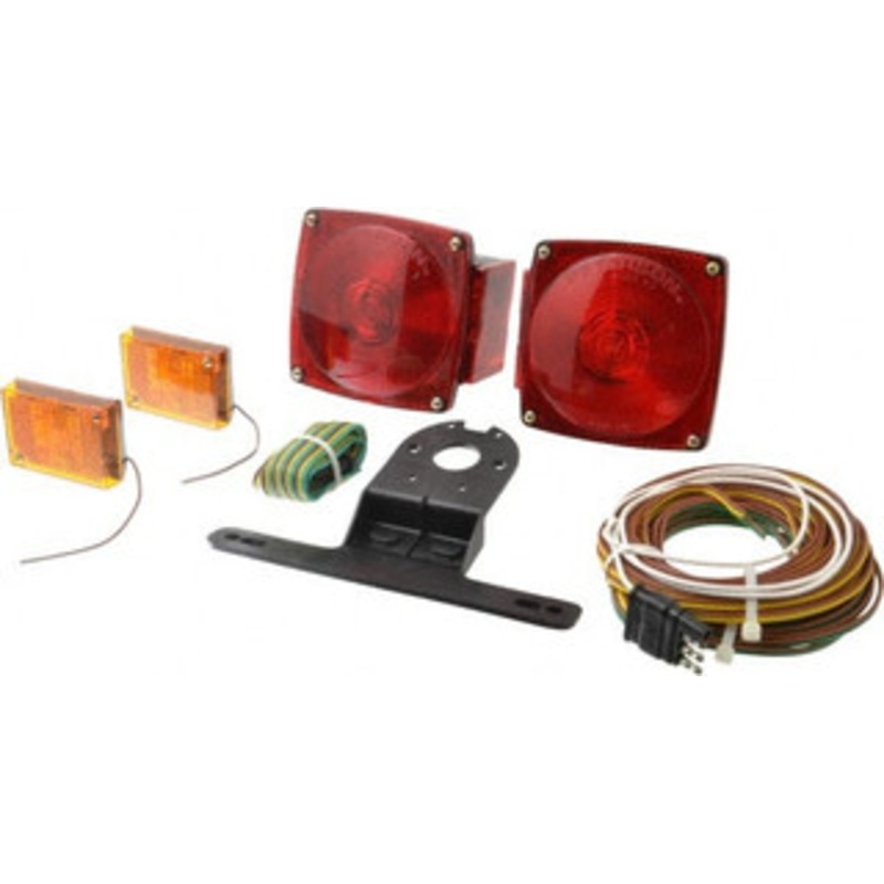 Peterson Manufacturing 4-1/2 Long x 4-1/2 Wide Red Towing Lights 12 Volt, Plastic M540 - 06883946