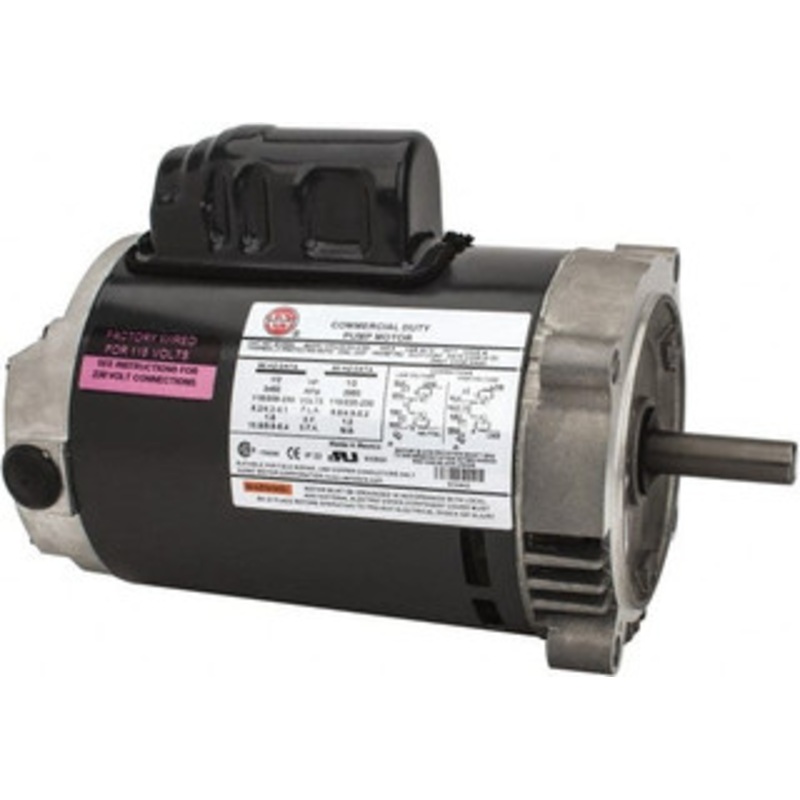 U.S. Motors 1/2 hp, ODP Enclosure, Auto Thermal Protection, 3,450 RPM, 115/208-230 Volt, 60 Hz, Industrial Electric AC/DC Motor Size 56C Frame, C-Face Mount, 1 Speed, Ball Bearings, 8.2/4.2-4.1 Full Load Amps, Reversible EC0502 - 87958690