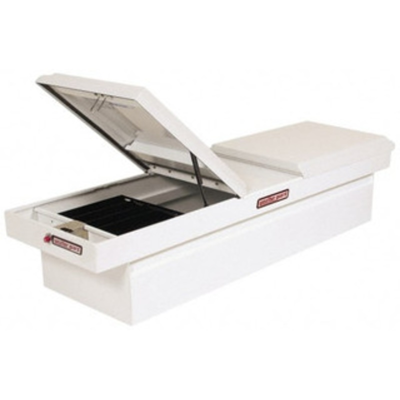 WEATHER GUARD 60-1/8 Wide x 11 High x 27-1/4 Deep Crossover Tool Box White 115-3-01 - 65365157