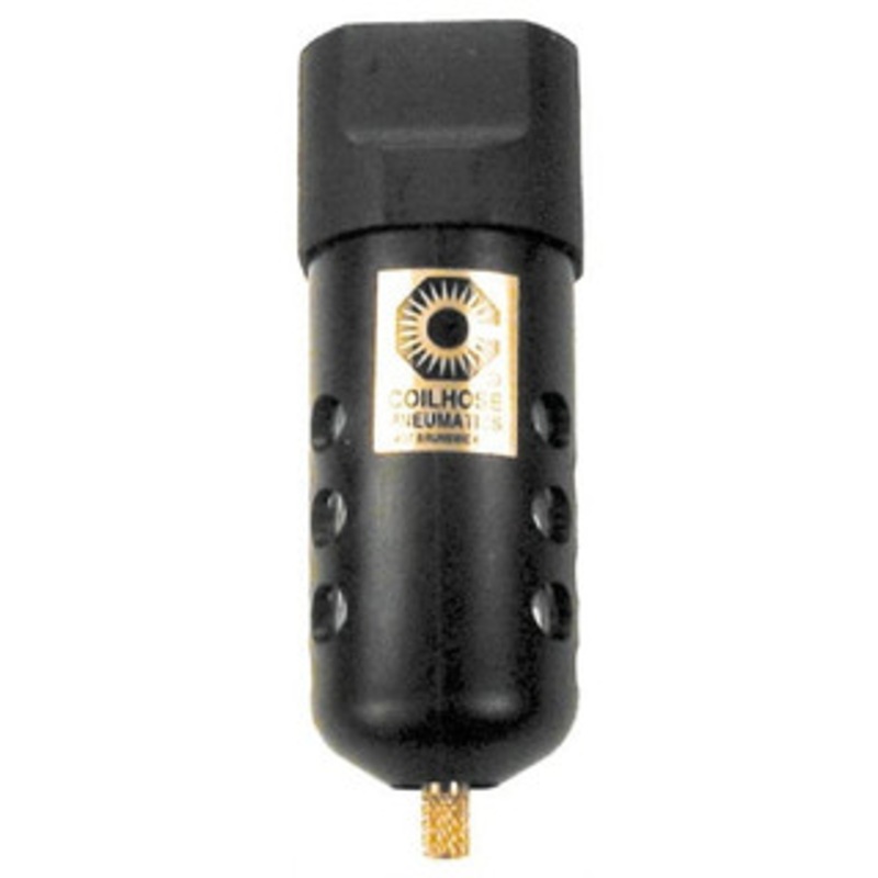 Coilhose Pneumatics 3/8 Port, 6 High x 2 Wide, Compact FRL Filter with Polycarbonate Bowl & Manual Drain 65 SCFM, 150 Max psi, 120F Max, Bowl Guard, 3.8 oz Bowl Capacity 26F3 - 79804316