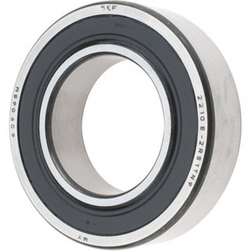 SKF 50mm Bore Diam, 90mm OD, Double Seal Self Aligning Radial Ball Bearing 23mm Wide, 2 Rows, Round Bore, 2,520 Lb Static Capacity, 7,600 Lb Dynamic Capacity 2210 E-2RS1TN9 - 86763745