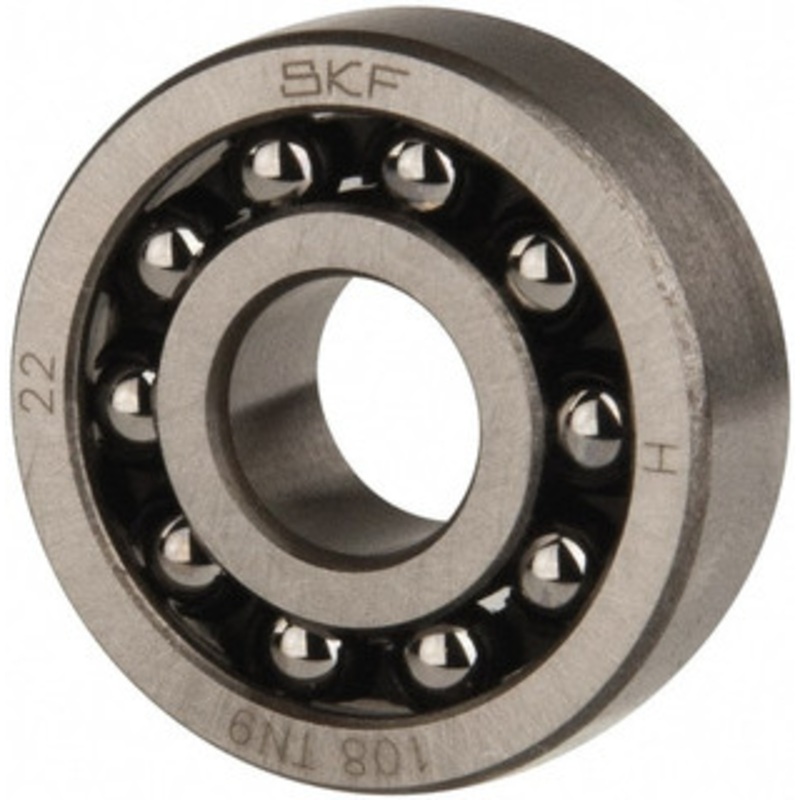 SKF 8mm Bore Diam, 22mm OD, Open Self Aligning Radial Ball Bearing 7mm Wide, 2 Rows, Round Bore, 126 Lb Static Capacity, 596 Lb Dynamic Capacity 108 TN9 - 79743837