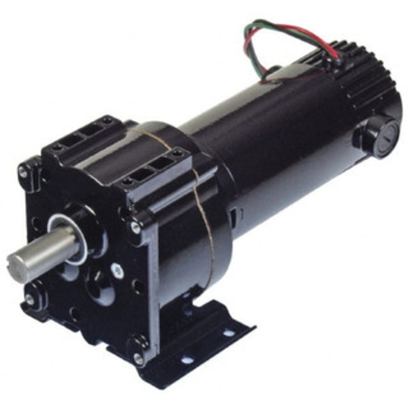 Bison Gear 90 VDC, 170 RPM, 10.6:1 Gear Ratio, Parallel Gearmotor 42 Torque, 1/8 hp, TENV Enclosure 011-336-2011 - 93804599