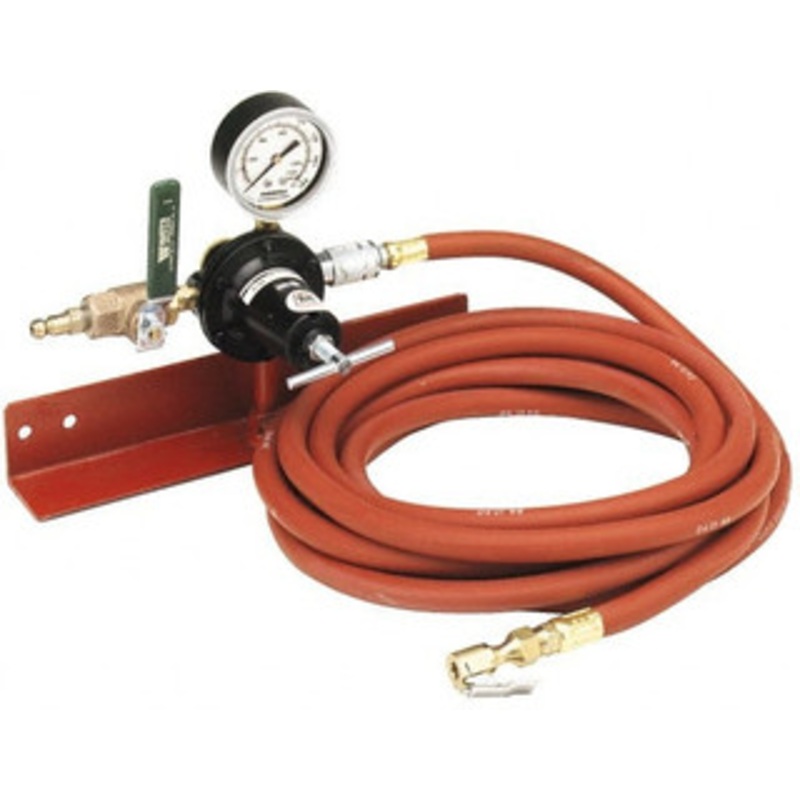 Myers Tire Supply Air Compressor Automatic Tire Inflator Tool 160 psi, Consists of Wall Mounting Bracket, Adjustable Pressure Gauge, On/Off Lever, 20 ft. Air Hose, Clip-On Chuck 54615 - 79415212
