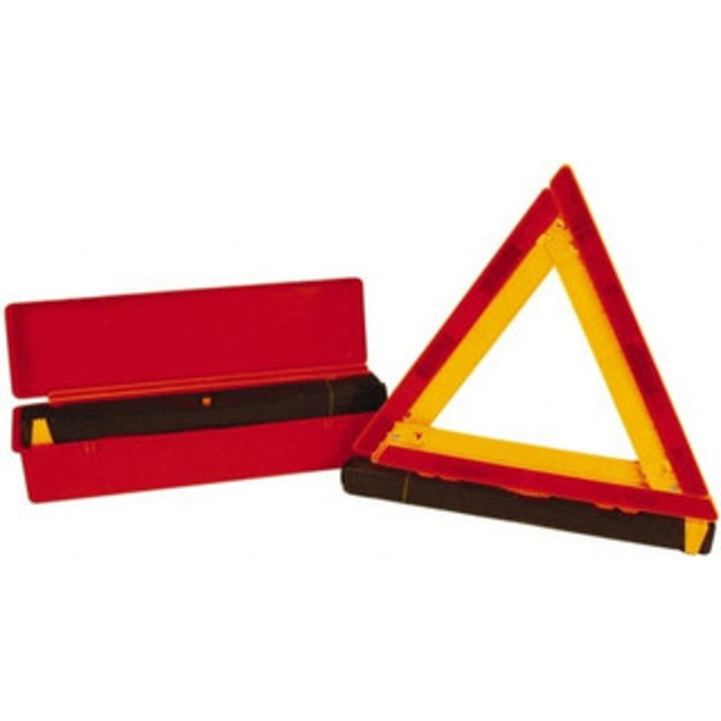 NMC 3 Piece, Emergency Warning Triangle Safety Kit Three Reflective Triangles in Plastic Carrying Case EWT1 - 74761610
