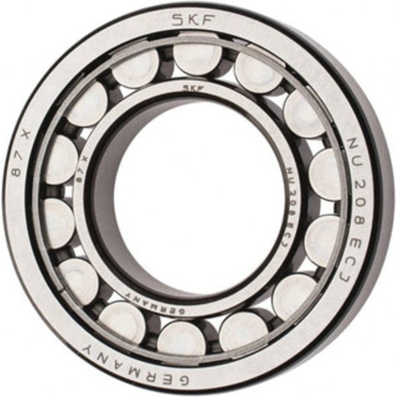 SKF 40mm Bore Diam, 80mm Outside Diam, 18mm Wide Cylindrical Roller Bearing 53,900 N Dynamic Capacity, 53,000 Lbs. Static Capacity NU 208 ECJ - 43341379