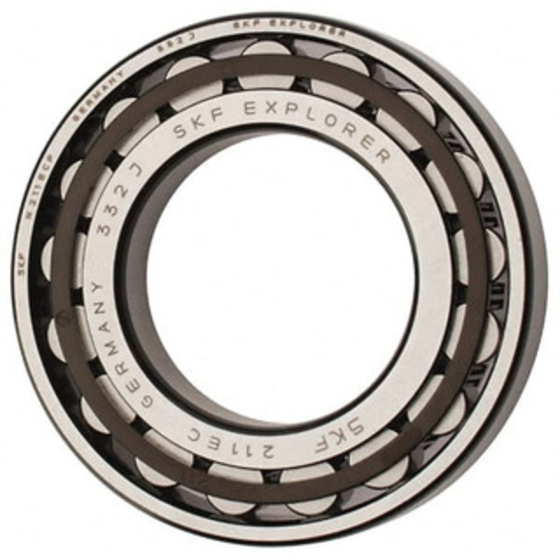 SKF 55mm Bore Diam, 100mm Outside Diam, 21mm Wide Cylindrical Roller Bearing 84,200 N Dynamic Capacity, 95,000 Lbs. Static Capacity N 211 ECP - 43341858