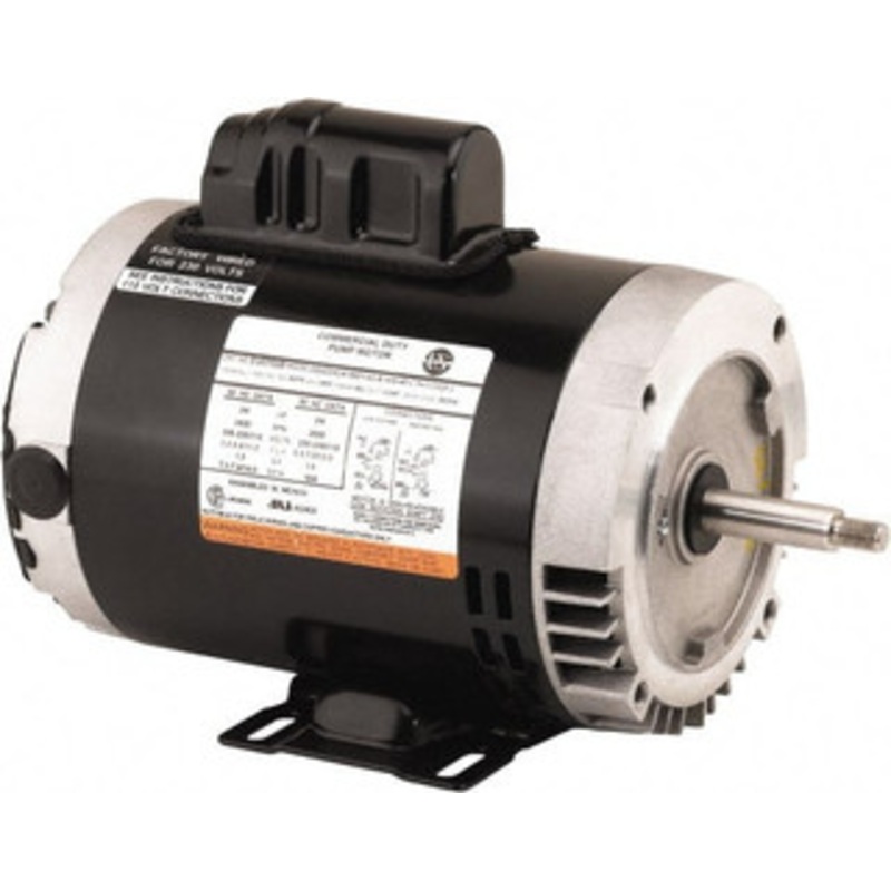 U.S. Motors 1/2 hp, ODP Enclosure, Auto Thermal Protection, 3,450 RPM, 115/208-230 Volt, 60 Hz, Industrial Electric AC/DC Motor Size 56J Frame, J-Face Mount, 1 Speed, Ball Bearings, 8.2/4.2-4.1 Full Load Amps, CCW Drive End EU0502 - 87958997