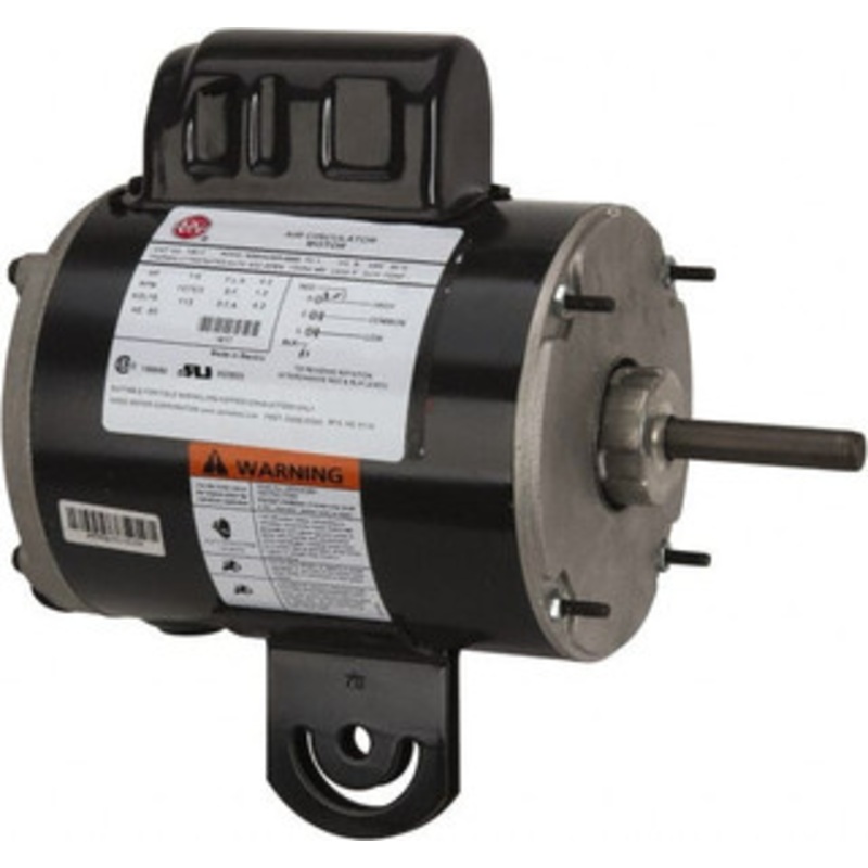 U.S. Motors 1/4 hp, TEAO Enclosure, Auto Thermal Protection, 1,075 RPM, 115 Volt, 60 Hz, Single Phase Permanent Split Capacitor (PSC) Motor Size 48YZ Frame, Yoke Mount, 2 Speed, Ball Bearings, 4.2 Full Load Amps, Reversible 1917 - 04176913