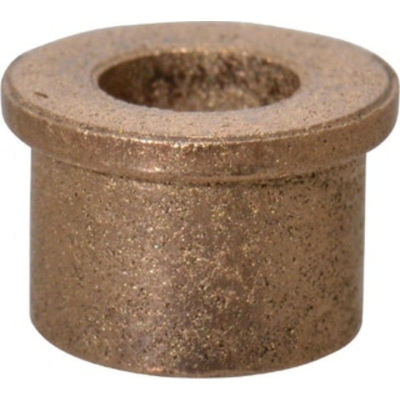 Boston Gear 3/16 Inside x 5/16 Outside Diam, Oil Impregnated Bronze Sleeve Bearing 3/8 Flange Outside Diam, 3/64 Flange Thickness, 1/4 OAL 35522 - 06454342