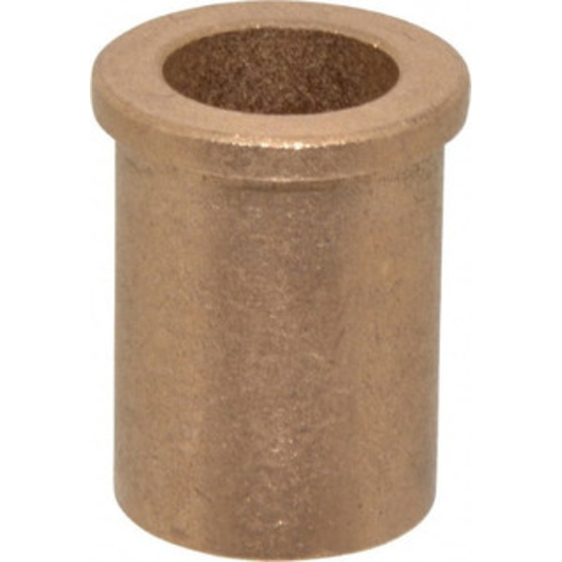 Boston Gear 5/8 Inside x 7/8 Outside Diam, Oil Impregnated Bronze SAE-841 Flanged Sleeve Bearing 1 Flange Outside Diam, 1/8 Flange Thickness, 1-1/4 OAL G00318 - 35402064