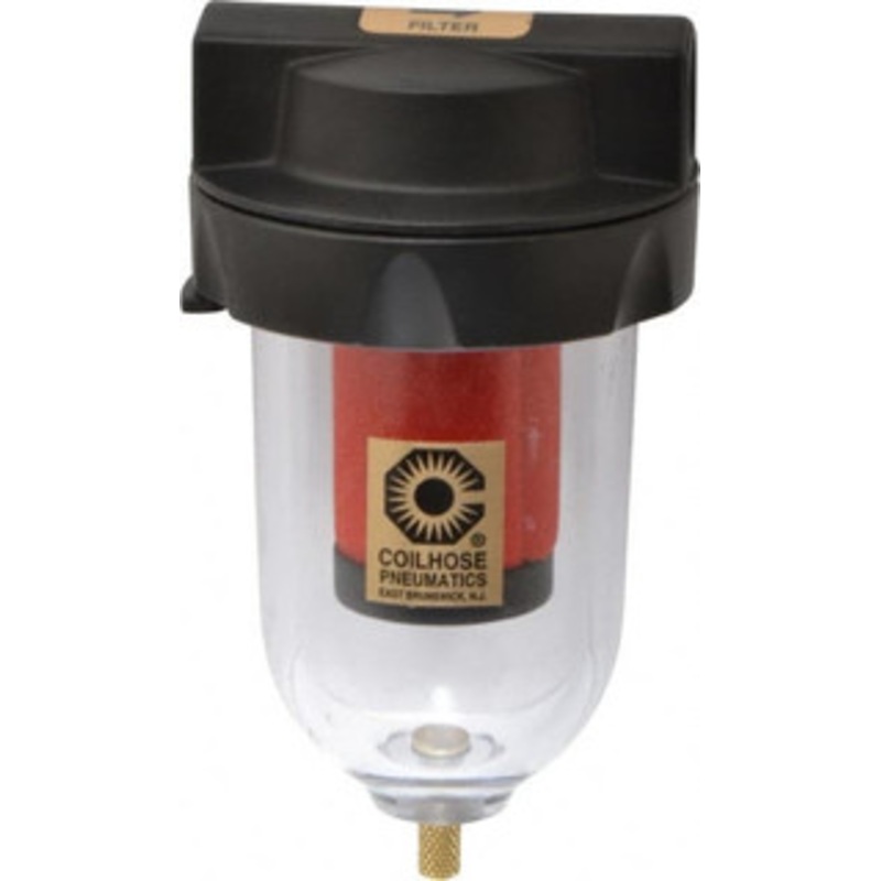 Coilhose Pneumatics 1/2 Port Coalescing Filter Polycarbonate Bowl, 0.1 Micron Rating, 7 High 8924 - 80071368