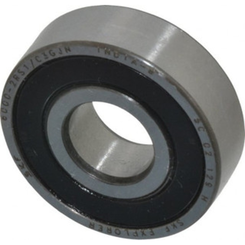 SKF 10mm Bore Diam, 26mm OD, Double Seal Deep Groove Radial Ball Bearing 8mm Wide, 1 Row, Round Bore, 1,960 Nm Static Capacity, 4,750 Nm Dynamic Capacity 6000 2RSJEM - 45666708