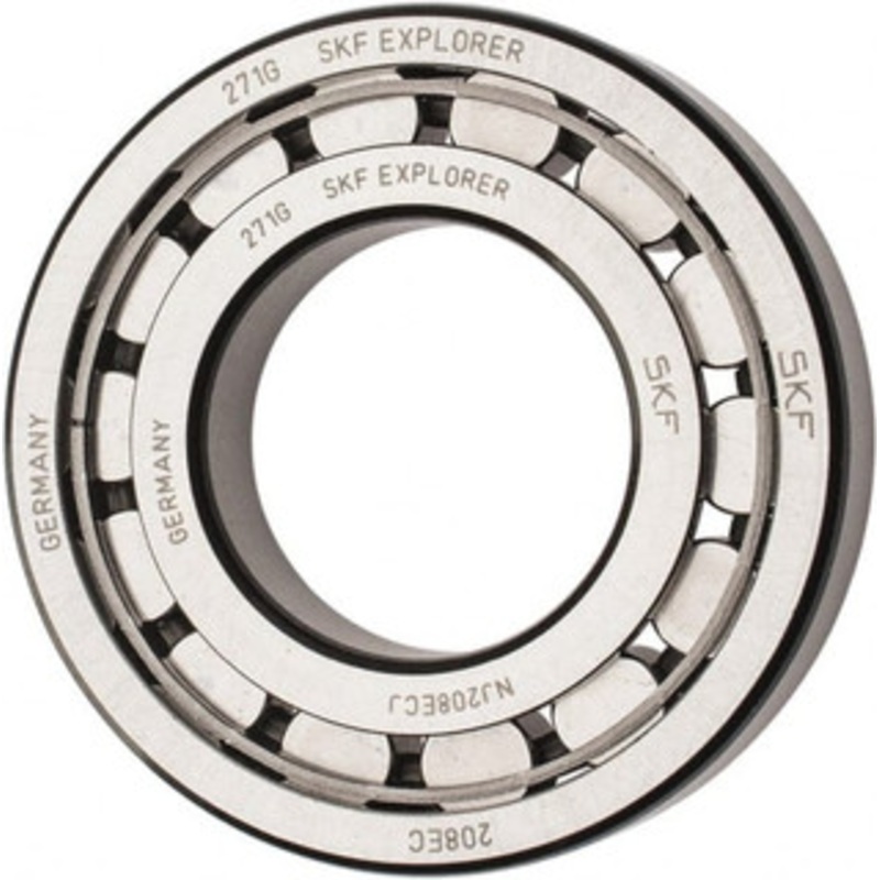 SKF 40mm Bore Diam, 80mm Outside Diam, 18mm Wide Cylindrical Roller Bearing 53,900 N Dynamic Capacity, 53,000 Lbs. Static Capacity NJ 208 ECJ - 43341296