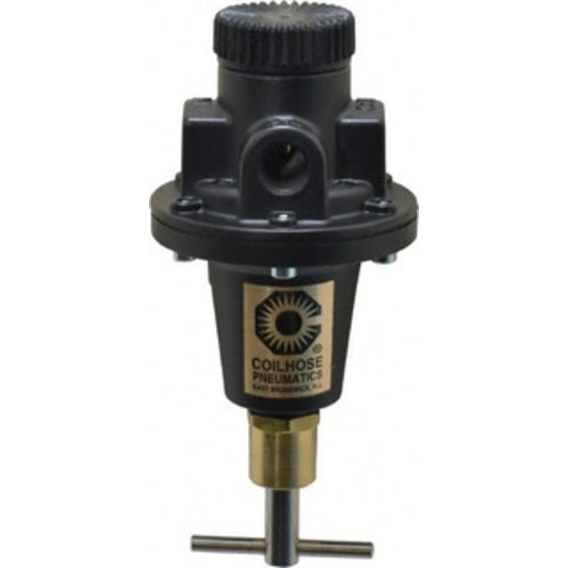 Coilhose Pneumatics 3/8 NPT 0 - 125 psi Tamper Proof Heavy-Duty T-Handle Cast Aluminum Regulator 250 Max Supply psi, 40 CFM, 250F Max, 3 Wide x 5-1/2 High 8803K - 79842209