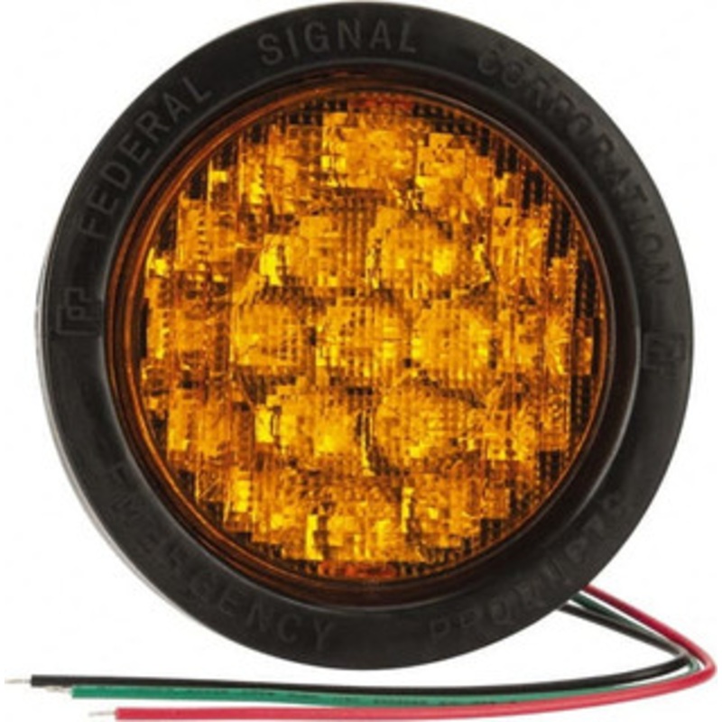 Federal Signal 71 FPM, Grommet Mount Emergency Light Assembly Amber 607123-02SB - 08024267