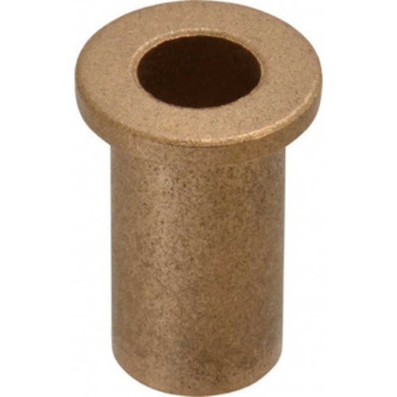 Boston Gear 7/16 Inside x 5/8 Outside Diam, Oil Impregnated Bronze Sleeve Bearing 7/8 Flange Outside Diam, 1/8 Flange Thickness, 1-1/4 OAL 35576 - 06454698