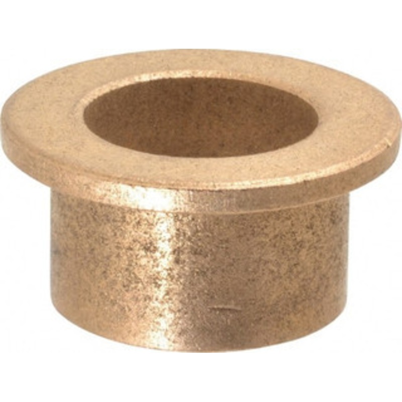 Boston Gear 7/8 Inside x 1-1/8 Outside Diam, Oil Impregnated Bronze SAE-841 Flanged Sleeve Bearing 1-1/2 Flange Outside Diam, 1/8 Flange Thickness, 3/4 OAL G00324 - 35402254