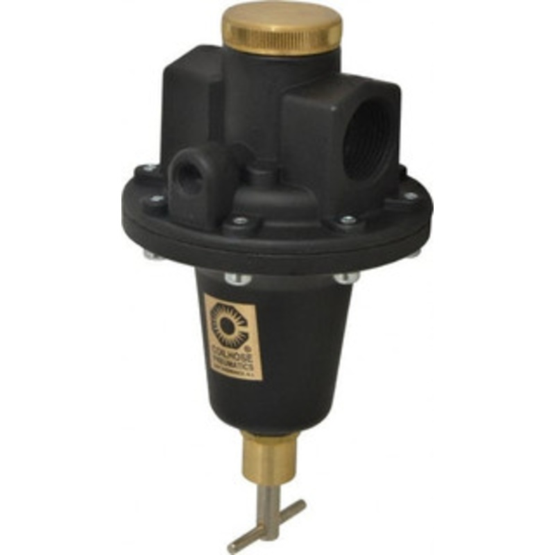 Coilhose Pneumatics 1 NPT 0 - 200 psi Tamper Proof Heavy-Duty T-Handle Cast Aluminum Regulator 250 Max Supply psi, 160 CFM, 250F Max, 5 Wide x 8-1/2 High 8808KH - 80074628