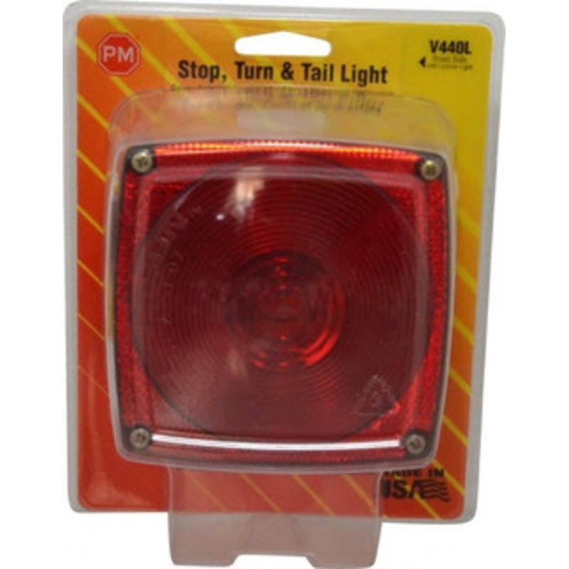 Peterson Manufacturing 4-1/2 Long x 4-1/2 Wide Red Towing Lights 12 Volt, Plastic V440L - 06883987