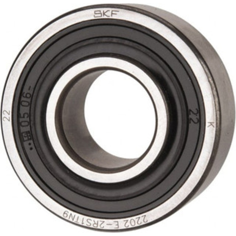 SKF 15mm Bore Diam, 35mm OD, Double Seal Self Aligning Radial Ball Bearing 14mm Wide, 2 Rows, Round Bore, 459 Lb Static Capacity, 1,960 Lb Dynamic Capacity 2202 E-2RS1TN9 - 07173438