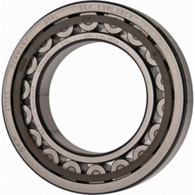 SKF 75mm Bore Diam, 130mm Outside Diam, 25mm Wide Cylindrical Roller Bearing 130,000 N Dynamic Capacity, 156,000 Lbs. Static Capacity NU 215 ECP - 43342930