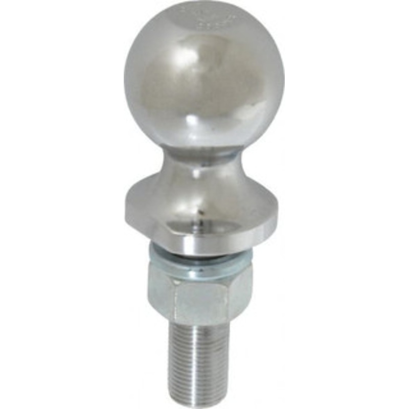 Reese 1-7/8 Diam, 2-3/8 Shank Length, Hitch Ball 3/4 Shank Diam, 2,000 Lb Capacity, Chrome Finish 63812 - 56427537