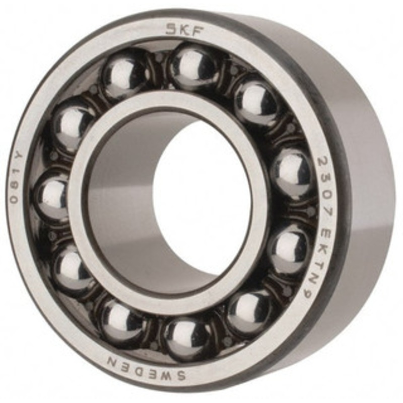 SKF 35mm Bore Diam, 80mm OD, Open Self Aligning Radial Ball Bearing 31mm Wide, 2 Rows, Round Bore, 2,520 Lb Static Capacity, 8,930 Lb Dynamic Capacity 2307 EKTN9 - 81372864