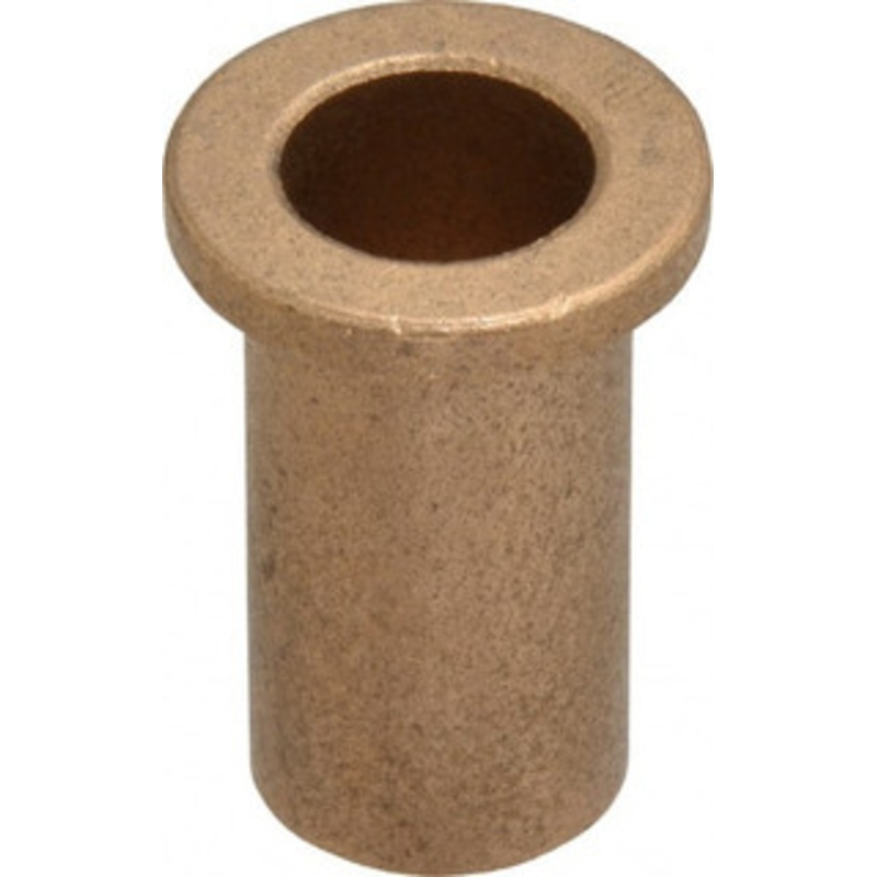 Boston Gear 1/2 Inside x 5/8 Outside Diam, Oil Impregnated Bronze Sleeve Bearing 7/8 Flange Outside Diam, 1/8 Flange Thickness, 1-1/4 OAL 35586 - 06454748
