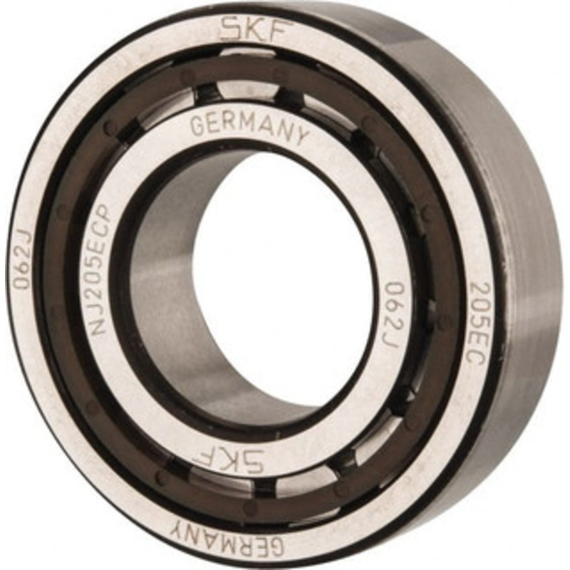 SKF 25mm Bore Diam, 52mm Outside Diam, 15mm Wide Cylindrical Roller Bearing 28,600 N Dynamic Capacity, 27,000 Lbs. Static Capacity NJ 205 ECP - 43340850