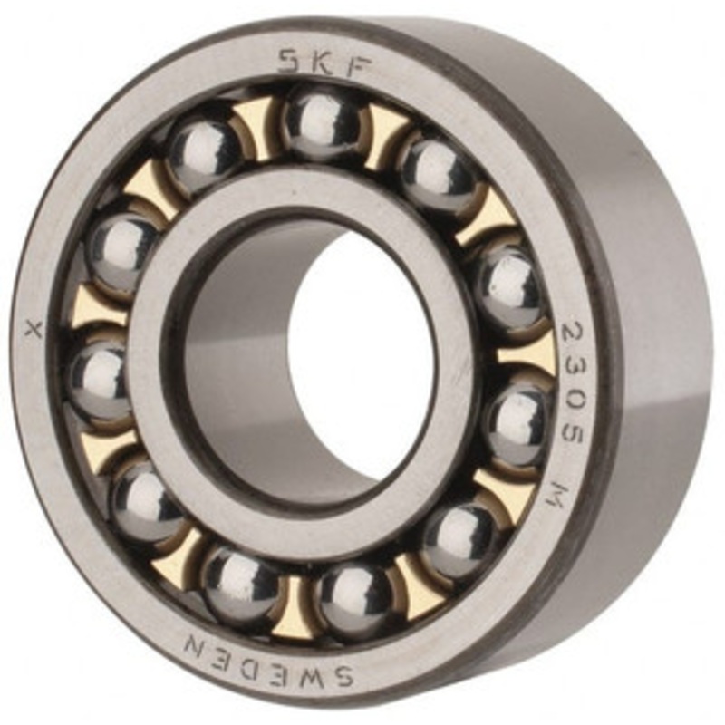 SKF 25mm Bore Diam, 62mm OD, Open Self Aligning Radial Ball Bearing 24mm Wide, 2 Rows, Round Bore, 1,470 Lb Static Capacity, 5,440 Lb Dynamic Capacity 2305 M - 81372799