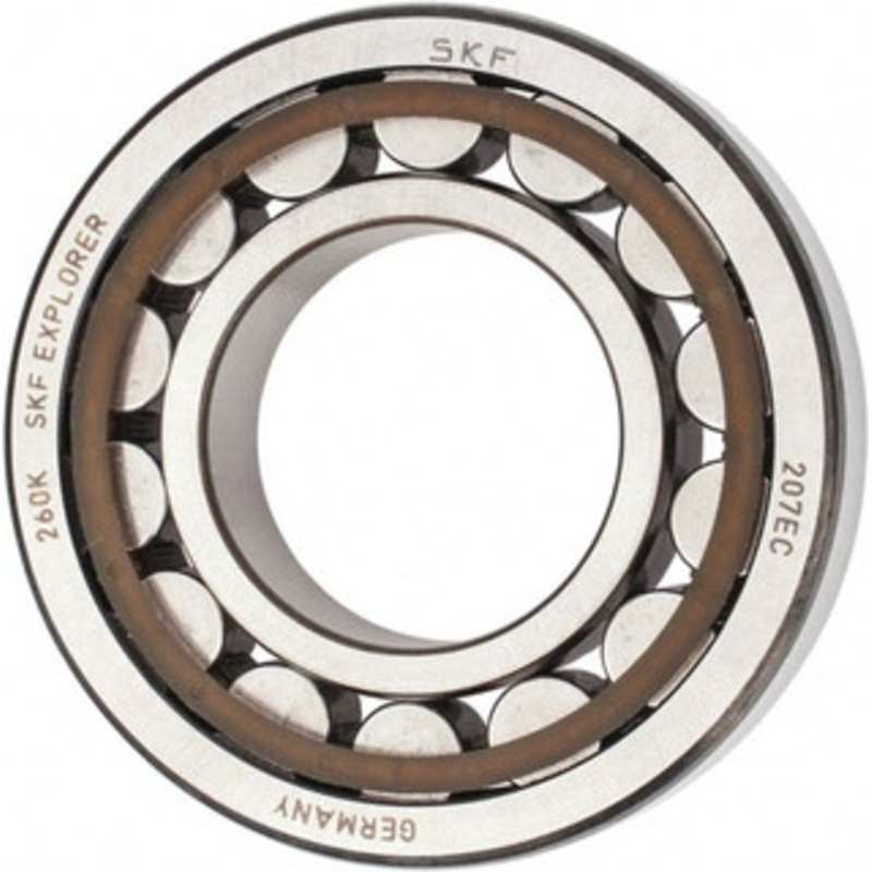 SKF 35mm Bore Diam, 72mm Outside Diam, 17mm Wide Cylindrical Roller Bearing 48,400 N Dynamic Capacity, 48,000 Lbs. Static Capacity NU 207 ECP - 43341221