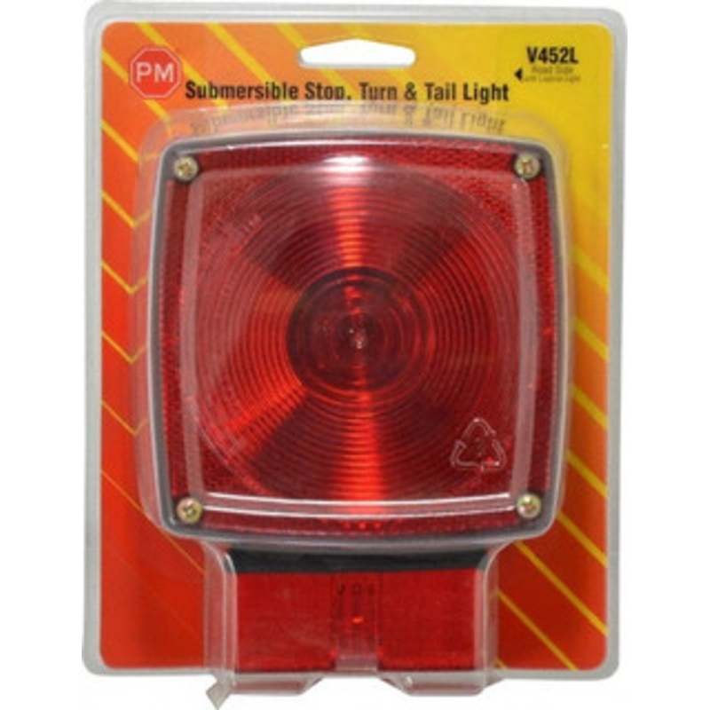 Peterson Manufacturing 4-1/2 Long x 4-1/2 Wide Red Towing Lights 12 Volt, Plastic V452L - 06884019