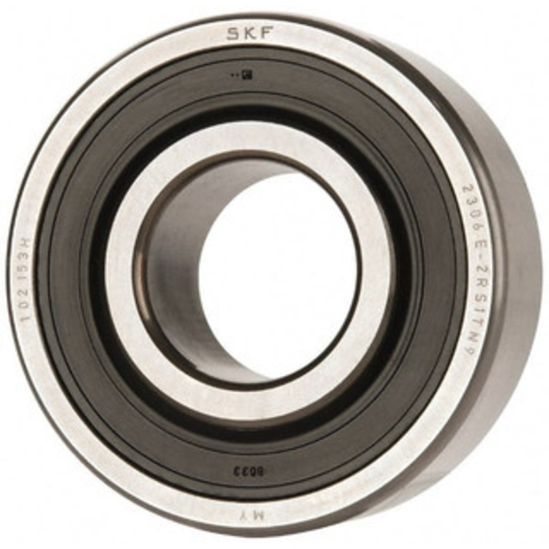SKF 30mm Bore Diam, 72mm OD, Double Seal Self Aligning Radial Ball Bearing 27mm Wide, 2 Rows, Round Bore, 1,980 Lb Static Capacity, 7,010 Lb Dynamic Capacity 2306 E-2RS1TN9 - 81372823
