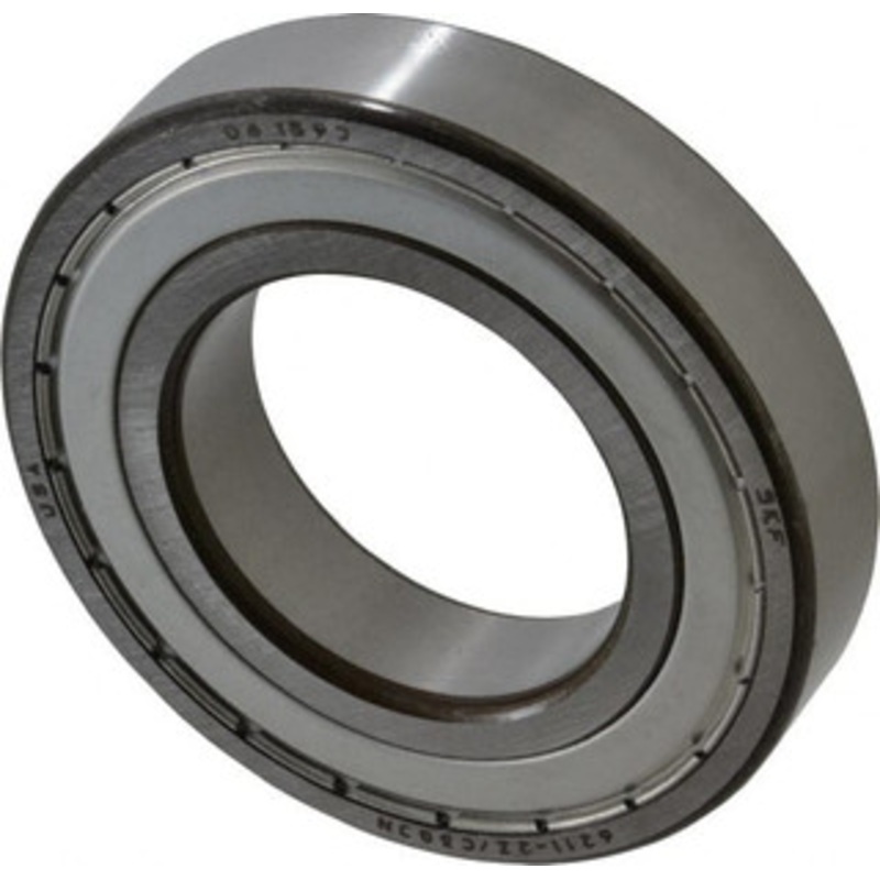 SKF 55mm Bore Diam, 100mm OD, Double Shield Deep Groove Radial Ball Bearing 21mm Wide, 1 Row, Round Bore, 29,000 Nm Static Capacity, 46,200 Nm Dynamic Capacity 6211 2ZJEM - 45667631