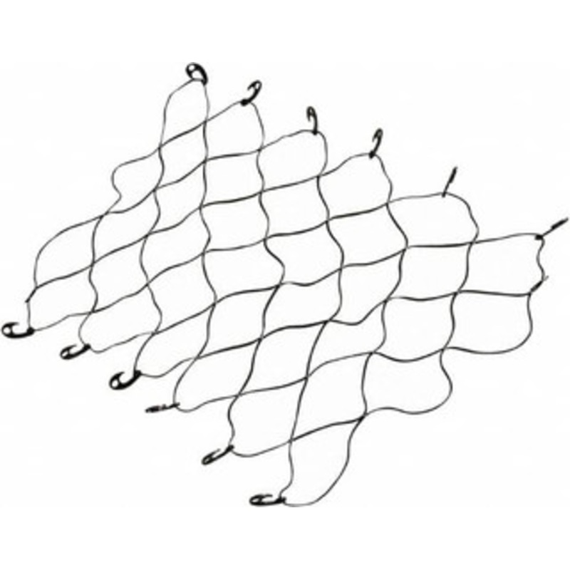 Erickson Manufacturing Rubber Cargo Net 70 Wide x 52 Long, Black, For Use with Pick Ups 01012 - 46461422