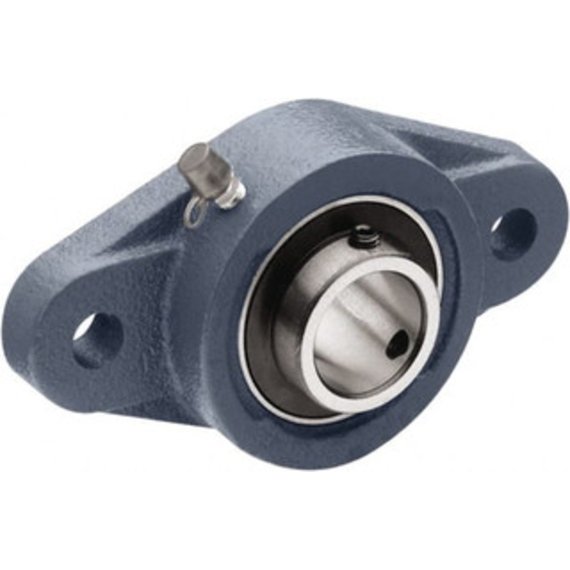 TRITAN 1 ID, 5.12 OAL x 1.41 OAH 2-Bolt Flange 1,765 Lb Static Cap, 3,147 Lb Dyn Cap, 3.9 Btw Mnt Hole Ctrs, 0.51 Base-to-Ctr Ht, Cast Iron/Steel UCFL205-16 - 92645092