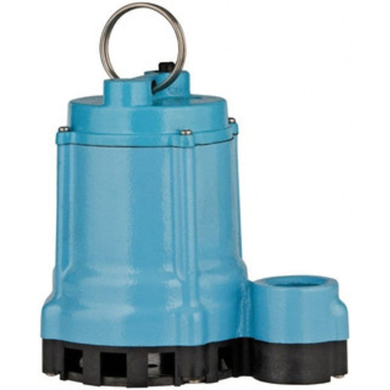 Little Giant 4/10 hp, 9 Amp Rating, 115 Volt, 60 Hz, Manual Effluent Pump 1-1/2 Outlet, Cast Iron Housing, 1 Phase, 3/4 Max Solid, Thermal Overload Protection 509805 - 43744317