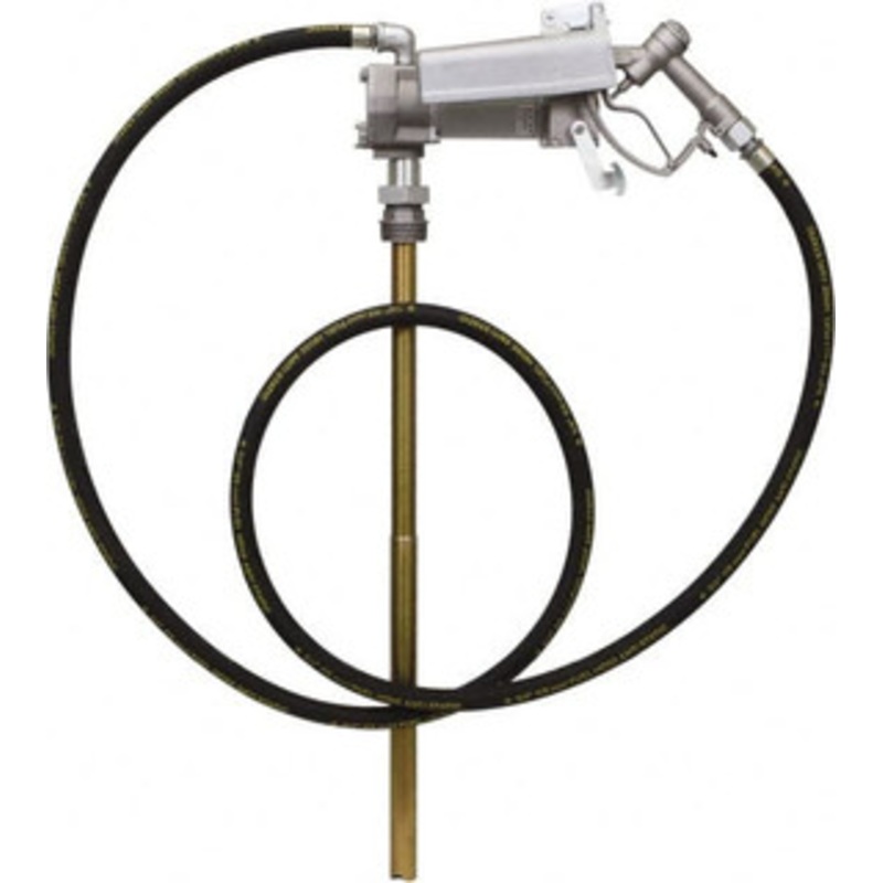 PROLUBE 15 GPM, 3/4 Hose Diam, Gasoline, Kerosene & Diesel Fuel Pump Aluminum Die Cast Pump, 3/4 Inlet, 3/4 Outlet, 24 VDC, 12 ft. Hose Length, 1/7 hp FPM-24/N - 54251764