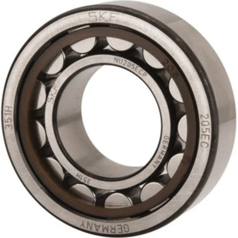 SKF 25mm Bore Diam, 52mm Outside Diam, 15mm Wide Cylindrical Roller Bearing 28,600 N Dynamic Capacity, 27,000 Lbs. Static Capacity NU 205 ECP - 43340884