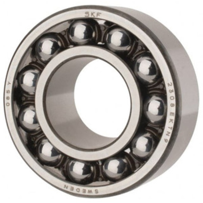 SKF 40mm Bore Diam, 90mm OD, Open Self Aligning Radial Ball Bearing 33mm Wide, 2 Rows, Round Bore, 3,600 Lb Static Capacity, 12,100 Lb Dynamic Capacity 2308 EKTN9 - 81372930