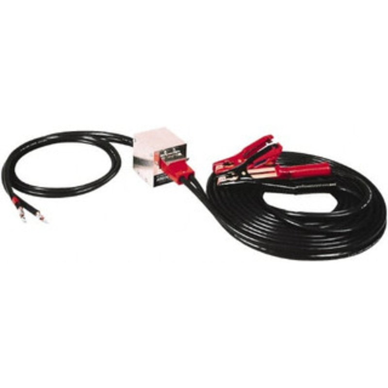 Associated Equipment 25 Ft. Long, 500 Amperage Rating, Plug in Booster Cable Black, 4 AWG Wire Guage 6139 - 43490010