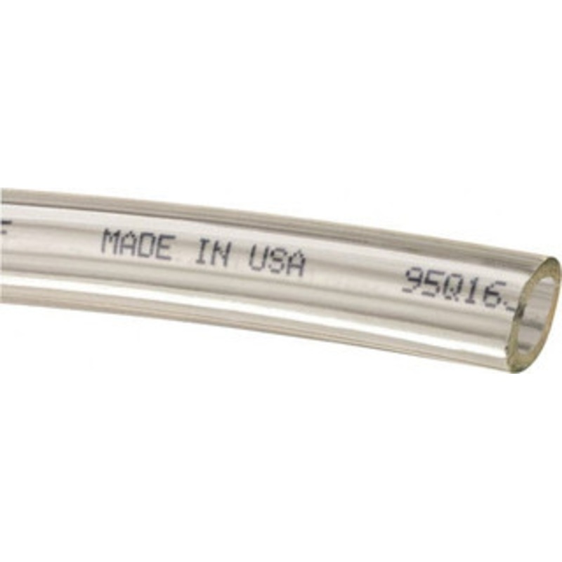 Coilhose Pneumatics 12mm OD, Cut to Length Polyurethane Tube Transparent Clear, 120 Max psi, 95 Hardness PT1220-250TC - 48693683