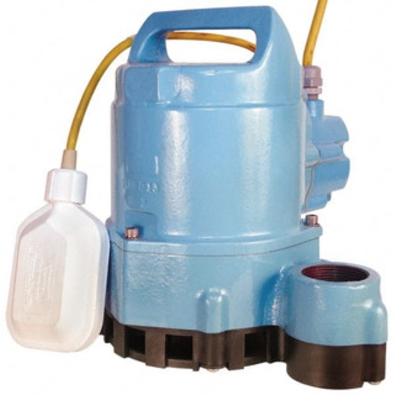 Little Giant 1/2 hp, 10.5 Amp Rating, 115 Volt, Integral Mechanical Float Effluent Pump 1-1/2 Outlet, Cast Iron Housing 511710 - 09278920