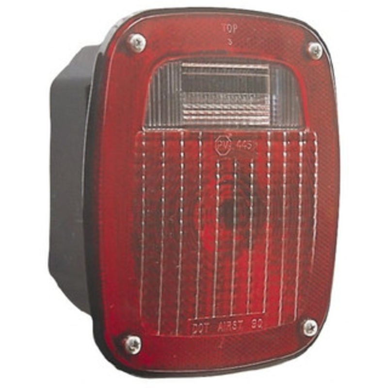 Peterson Manufacturing 6-3/4 Long x 6-1/4 Wide Red Towing Lights 12 Volt, Plastic V445 - 06883995