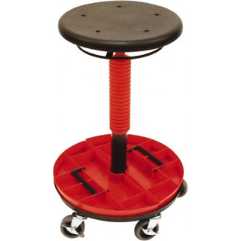 ShopSol 300 Lb Capacity, 5 Wheel Trolley Stool Polyurethane, 18 Long x 16-1/2 Overall Height x 18 Wide 1010311 - 32178238