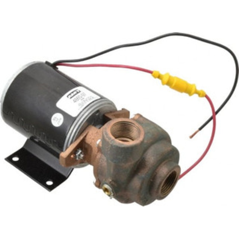 AMT Pump 12 Volt, 1/8 hp, 3/4 Inlet, Bronze Utility Pump 12.5 Max Head Pressure, 3/4 Inch Outlet 4861-999-97 - 09277344